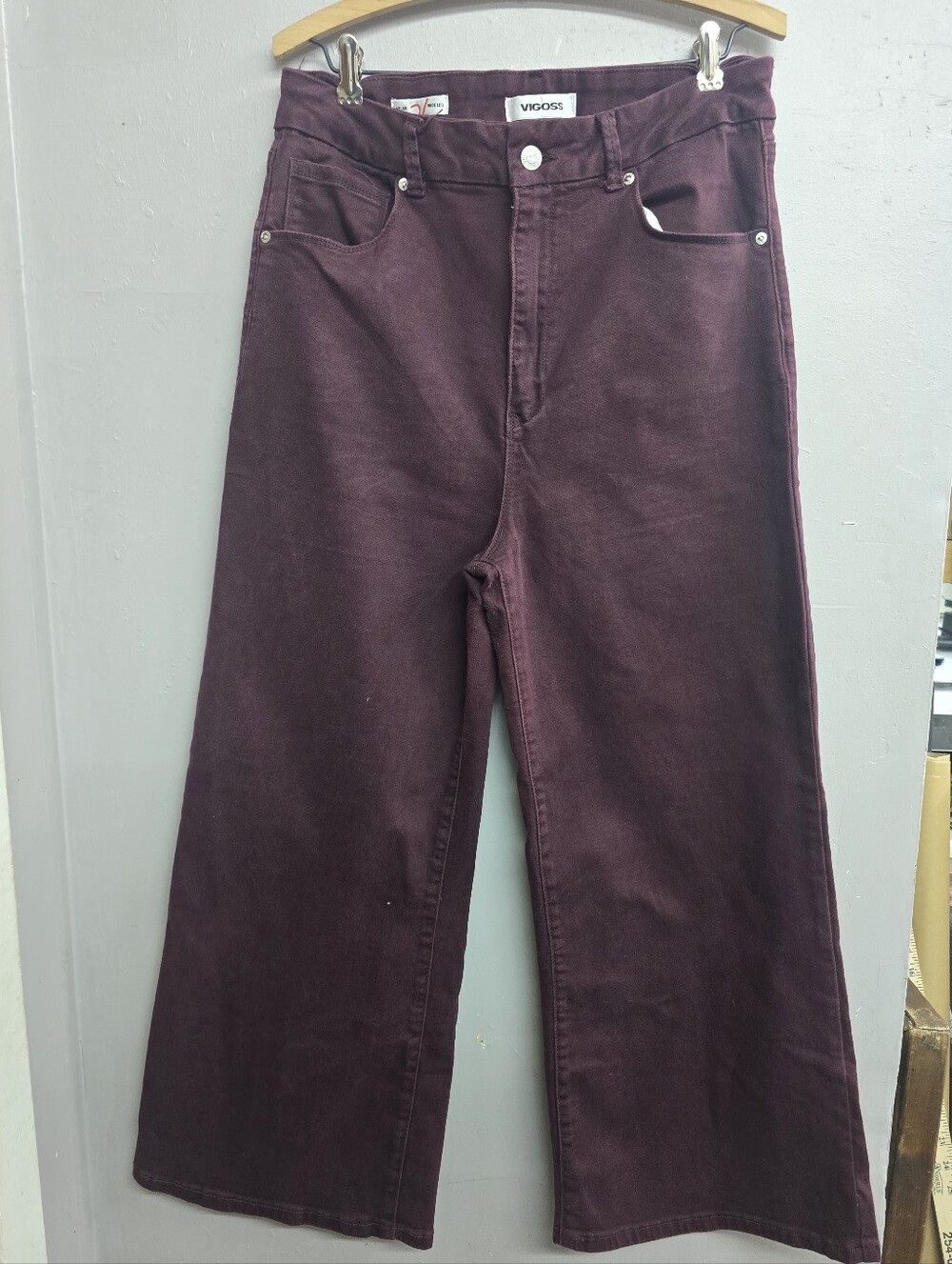 VIGOSS Maroon Wide Leg Pants - Picture 2 of 6